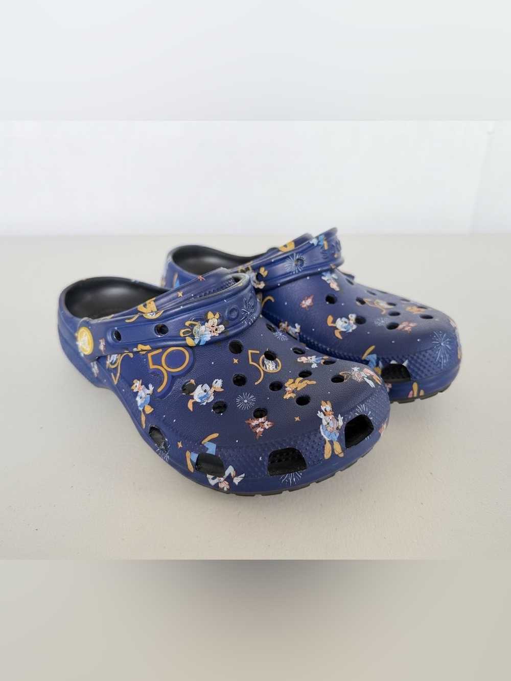 Disney World 50th Anniversary Mickey & Friends Crocs W6